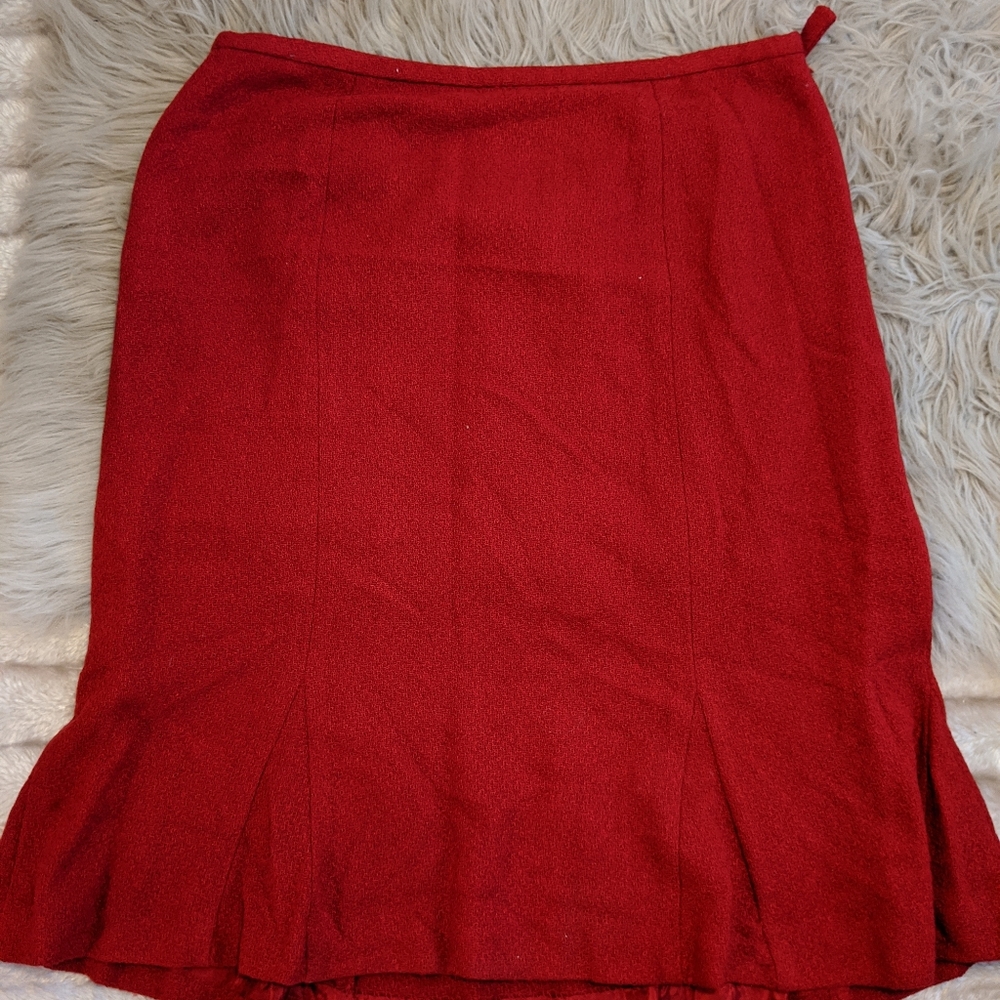 Talbot's Red Skirt